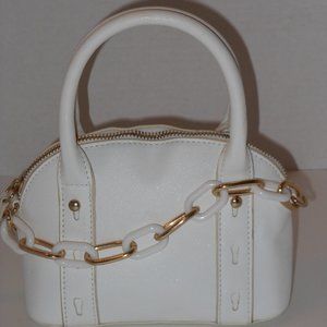 NUCOLLECTION WHITE HANDBAG FOR GIRLS